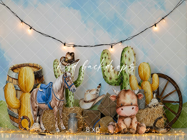 Desert Cowboy Dreams – Western Birthday Backdrop