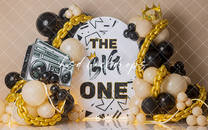 The Big One Boys Cake Smash Photography Backdrop – Hip Hop First Birthday Portrait Scene | HSD Backdrops