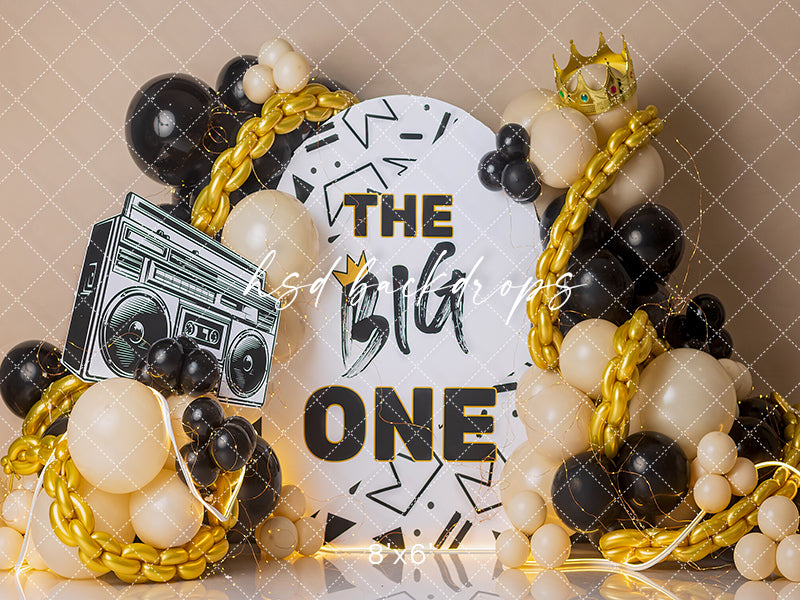 The Big One Boys Cake Smash Photography Backdrop – Hip Hop First Birthday Portrait Scene | HSD Backdrops