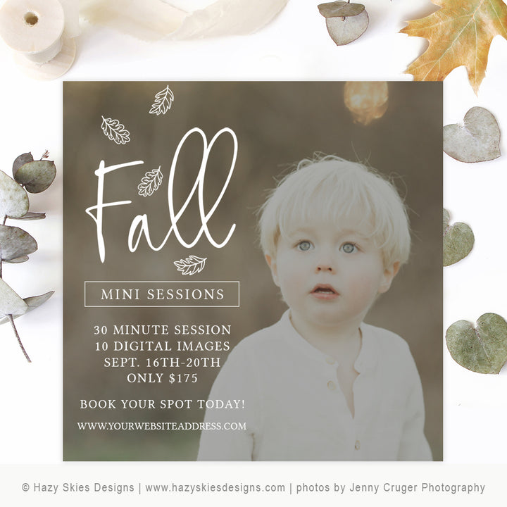 Free Mini Session Template for Photography - HSD Photography Backdrops 