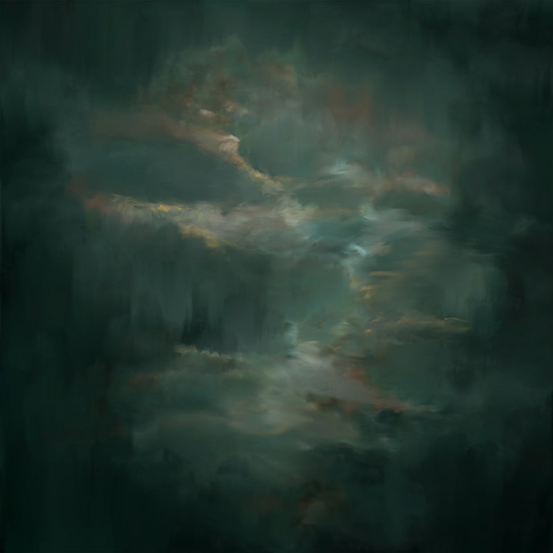 Fine Art Photography Backdrop Hand Painted Solid Photo Background Emerald