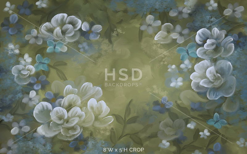 Floral Flutter - HSD Photography Backdrops 