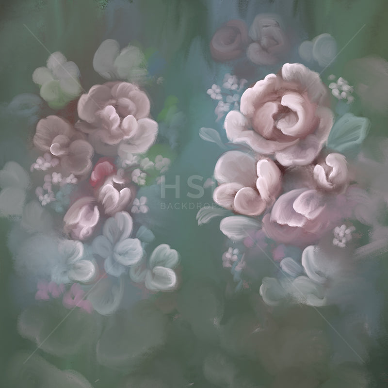 Spring Floral Backdrop | Fine Art Photography Backdrop 