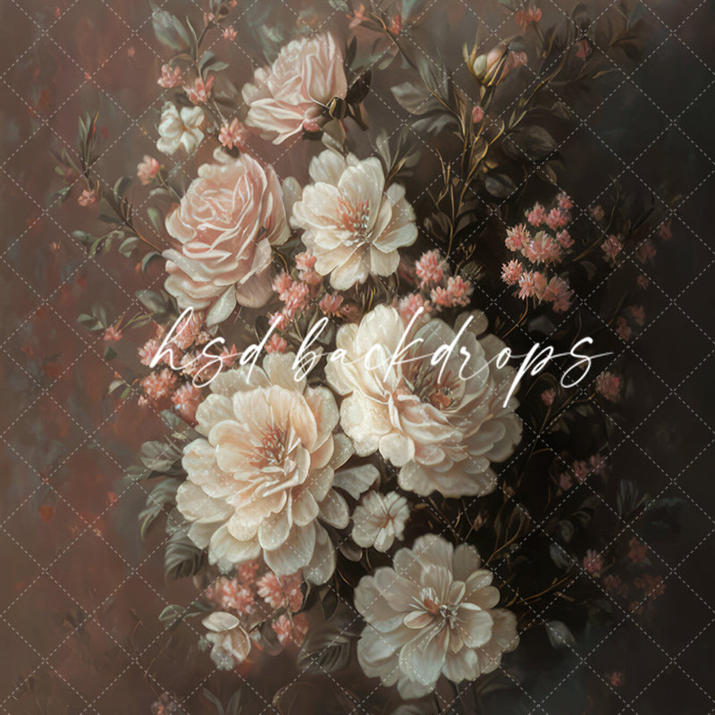 Maternity Photoshoot Backdrop | Millésime Fine Art Floral Background for Mother's Day