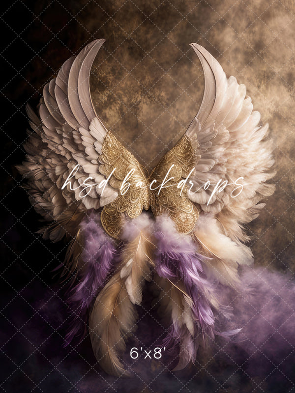 Angel Wings Backdrop for Maternity Photoshoot 
