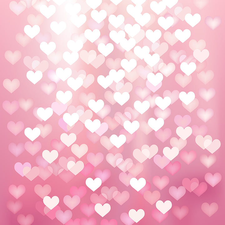 Pink Hearts Bokeh - HSD Photography Backdrops 