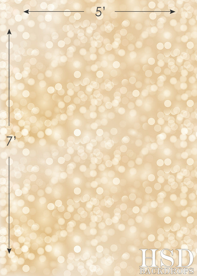 Creamy Gold Bokeh - HSD Photography Backdrops 