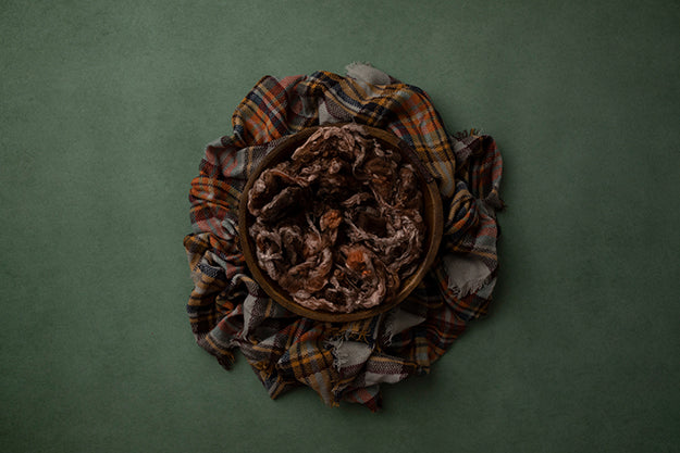 Bundled Up Green | Autumn Plaid Coll. | Digital - HSD Photography Backdrops 