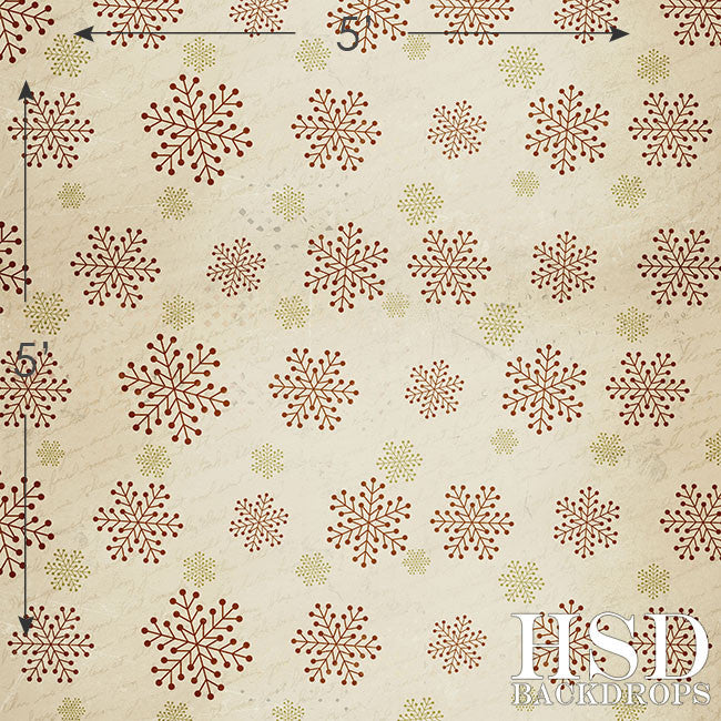 Christmas | Vintage Snowflakes - HSD Photography Backdrops 