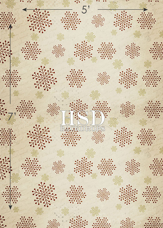 Christmas | Vintage Snowflakes - HSD Photography Backdrops 