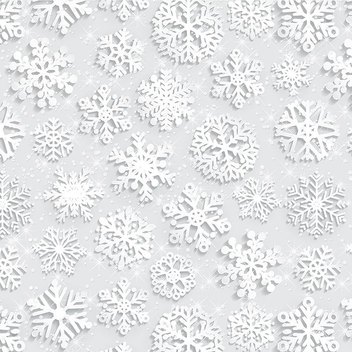 Black And White Snowflake Pattern