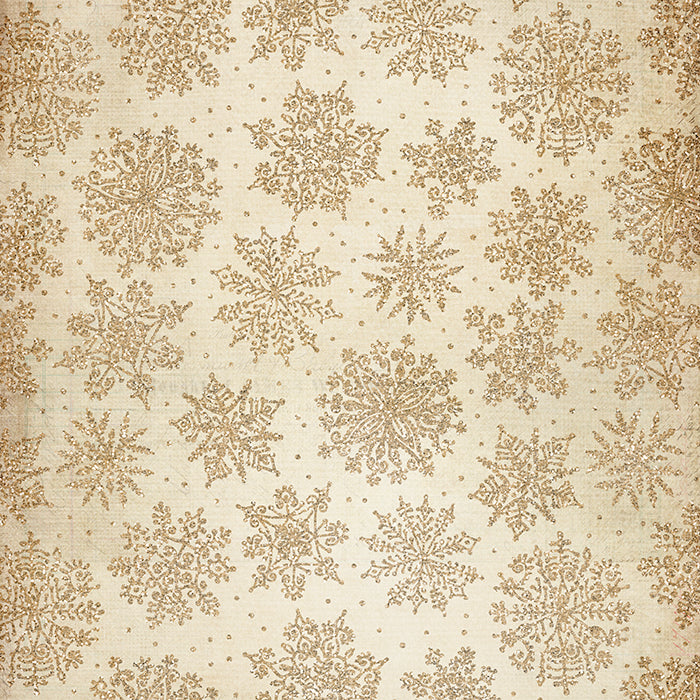 Holiday | Gold Snowflakes - HSD Photography Backdrops 