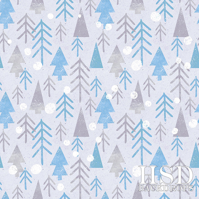 Frosty Forest - HSD Photography Backdrops 