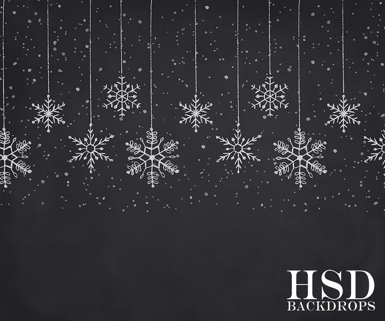 Hanging Snowflakes - HSD Photography Backdrops 