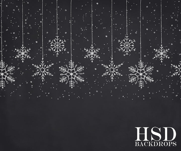 Hanging Snowflakes - HSD Photography Backdrops 