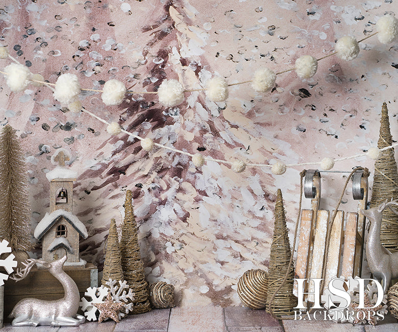 Holiday | Oh Christmas Tree Set Up - HSD Photography Backdrops 