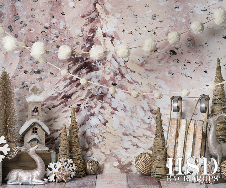 Holiday | Oh Christmas Tree Set Up - HSD Photography Backdrops 