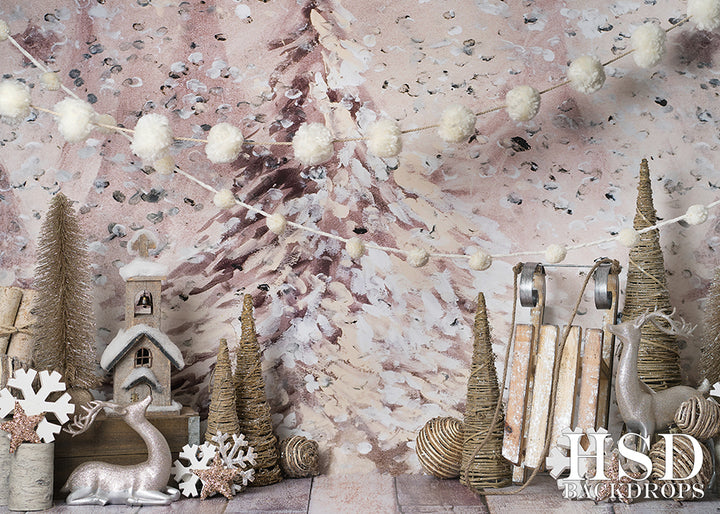 Holiday | Oh Christmas Tree Set Up - HSD Photography Backdrops 