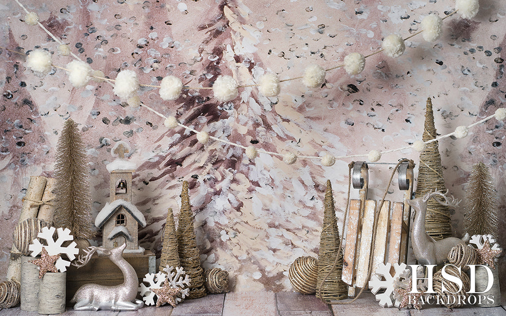 Holiday | Oh Christmas Tree Set Up - HSD Photography Backdrops 