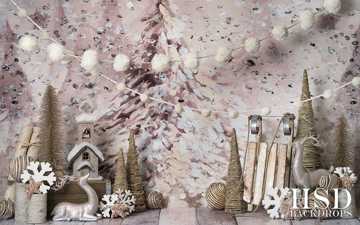 Holiday | Oh Christmas Tree Set Up - HSD Photography Backdrops 