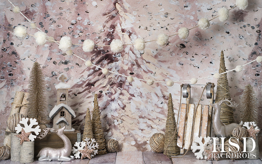 Holiday | Oh Christmas Tree Set Up - HSD Photography Backdrops 