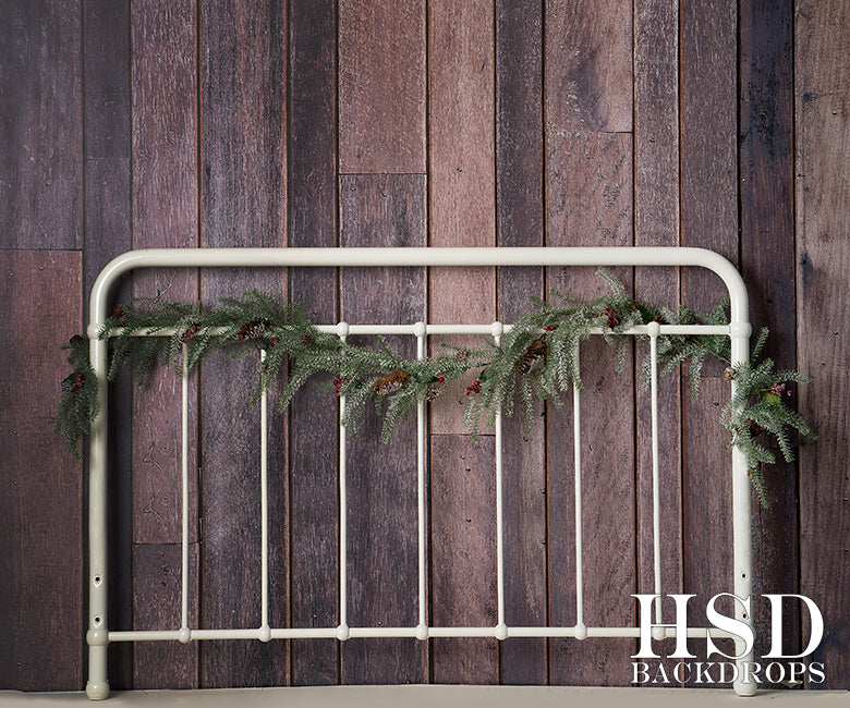Christmas | Rustic Headboard - HSD Photography Backdrops 