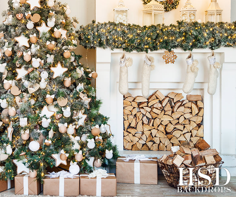 Rustic Chic Christmas - HSD Photography Backdrops 