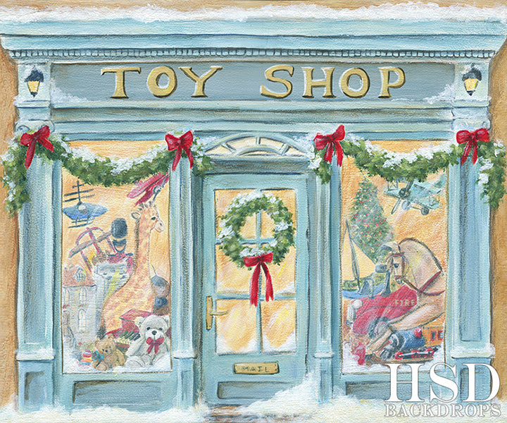 Christmas Toy Shop - HSD Photography Backdrops 