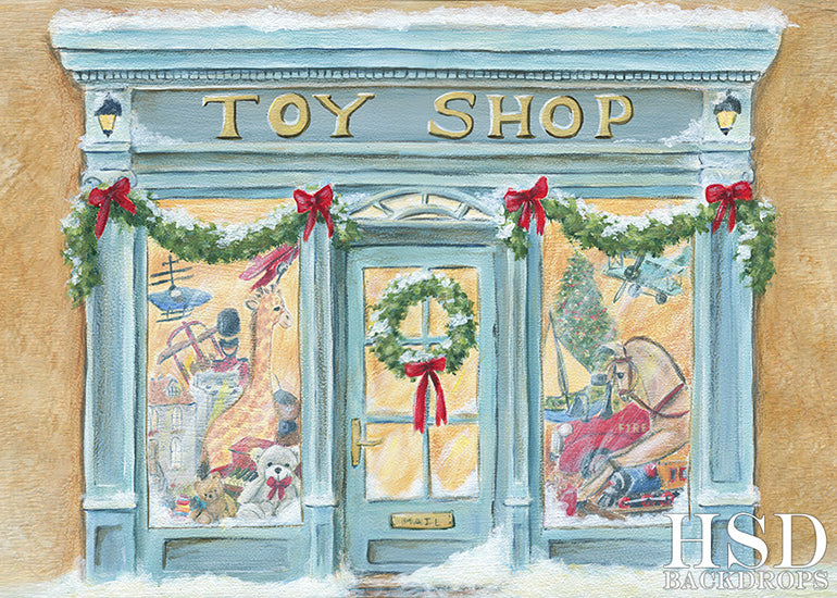 Christmas Toy Shop - HSD Photography Backdrops 