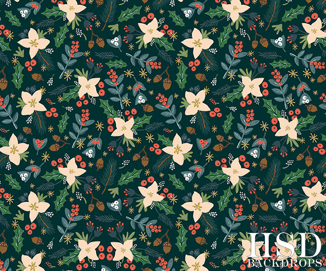 Winter | Christmas Floral - HSD Photography Backdrops 