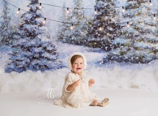Winter Wonderland Trees (CANVAS) - HSD Photography Backdrops 
