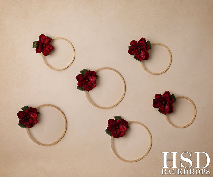 Christmas Floral Hoops - HSD Photography Backdrops 