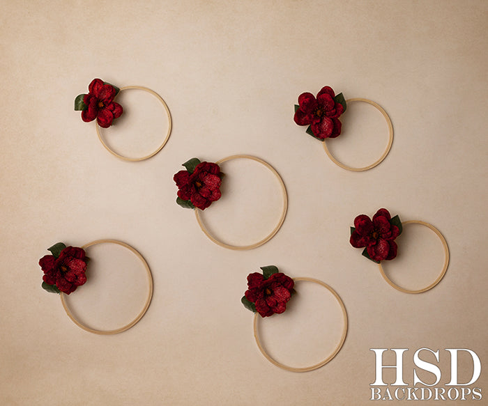 Christmas Floral Hoops - HSD Photography Backdrops 