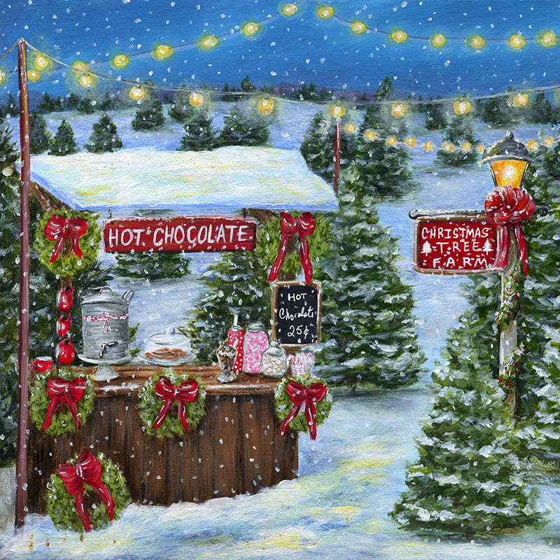 Hot Chocolate Stand - HSD Photography Backdrops 