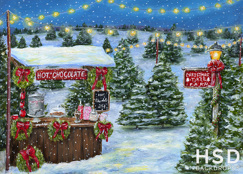 Hot Chocolate Stand - HSD Photography Backdrops 