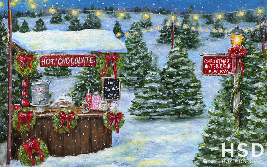 Hot Chocolate Stand - HSD Photography Backdrops 