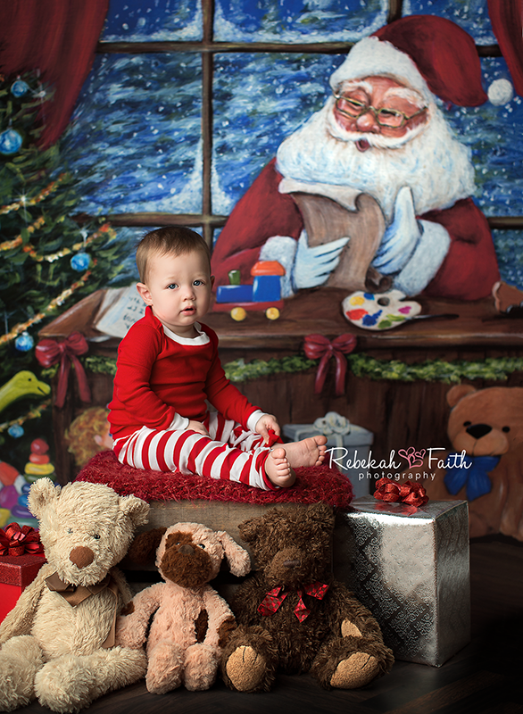 Santa's Workshop Painted - HSD Photography Backdrops 