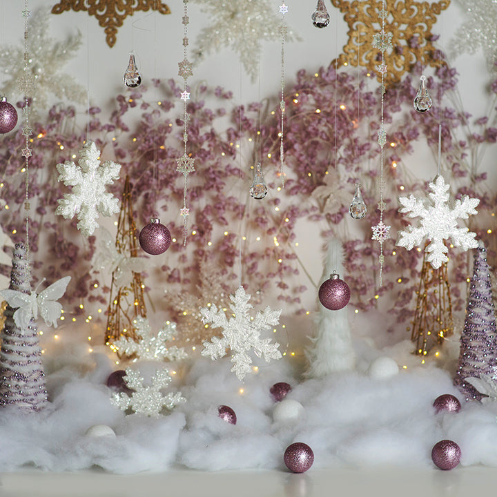Sugar Plum Princess Christmas Prop Set Up - HSD Photography Backdrops 