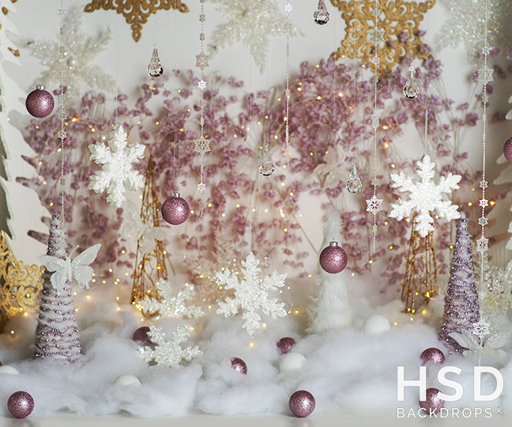 Sugar Plum Princess Christmas Prop Set Up - HSD Photography Backdrops 