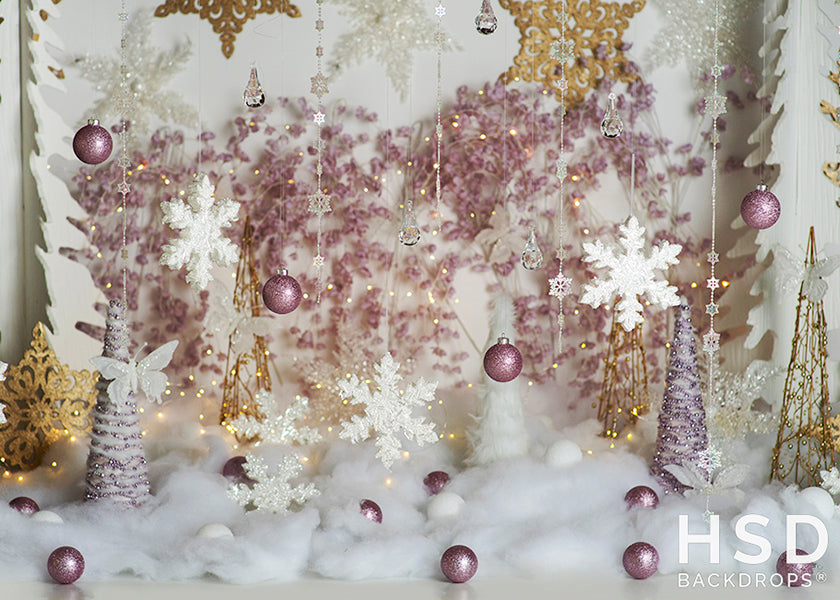 Sugar Plum Princess Christmas Prop Set Up - HSD Photography Backdrops 