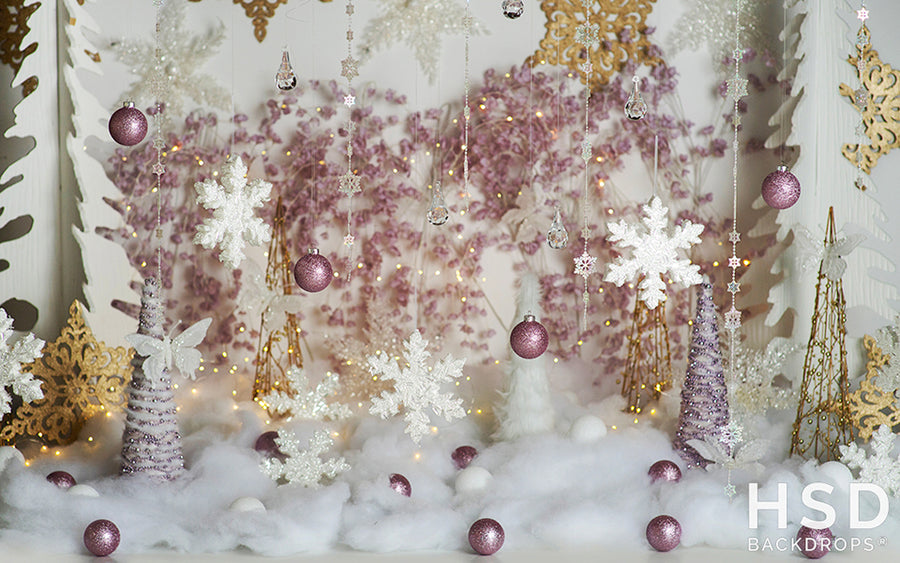 Sugar Plum Princess Christmas Prop Set Up - HSD Photography Backdrops 