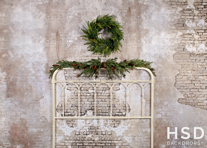 Vintage Christmas Headboard - HSD Photography Backdrops 