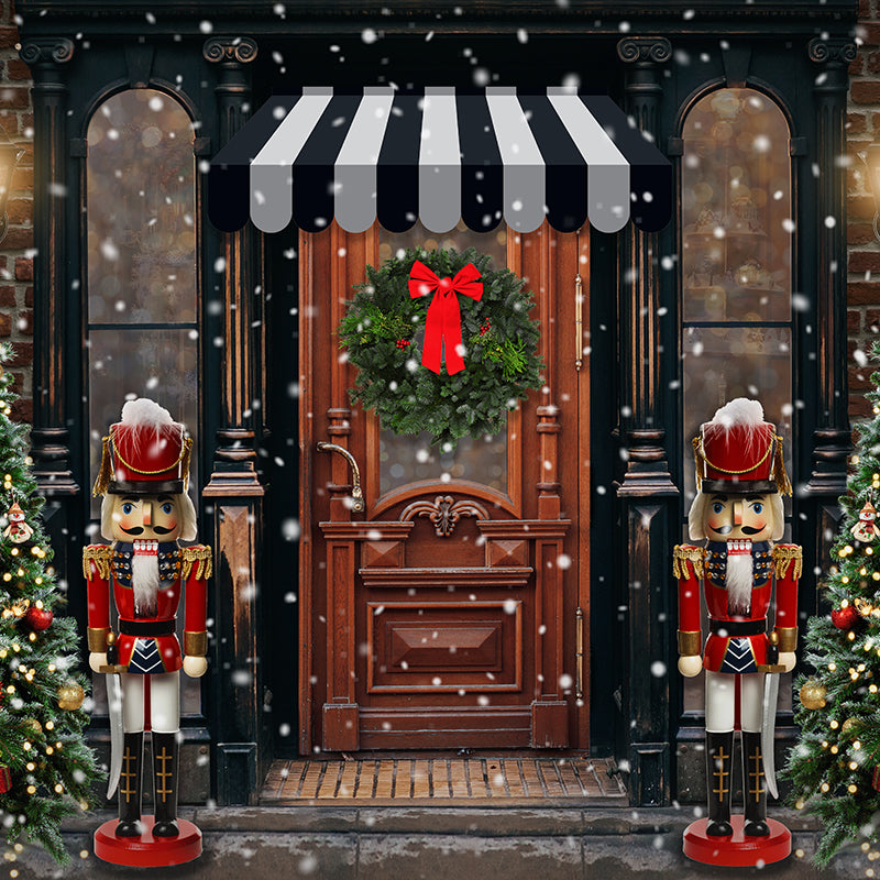 Vintage Christmas Storefront - HSD Photography Backdrops 