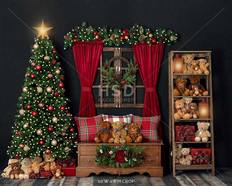 Beary Christmas - HSD Photography Backdrops 