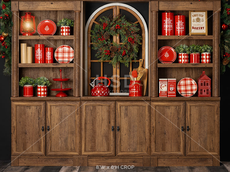 Mrs. Claus' Christmas Kitchen - HSD Photography Backdrops 
