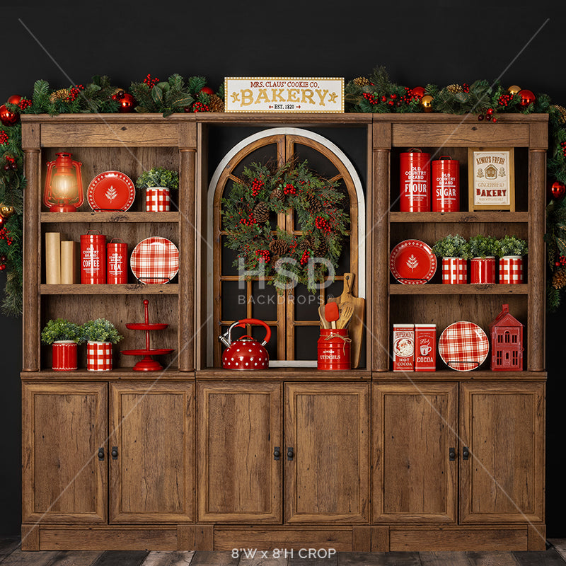 Mrs. Claus' Christmas Kitchen - HSD Photography Backdrops 