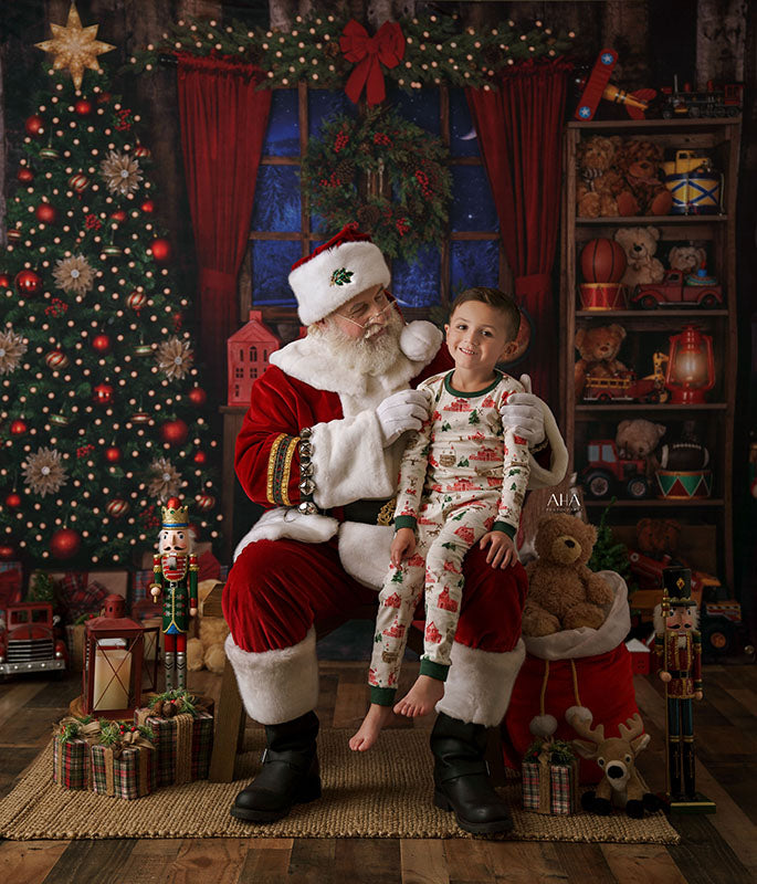 Rustic Santa's Workshop - HSD Photography Backdrops 