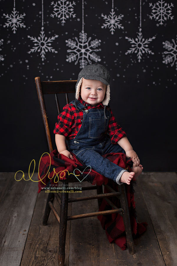 Hanging Snowflakes - HSD Photography Backdrops 