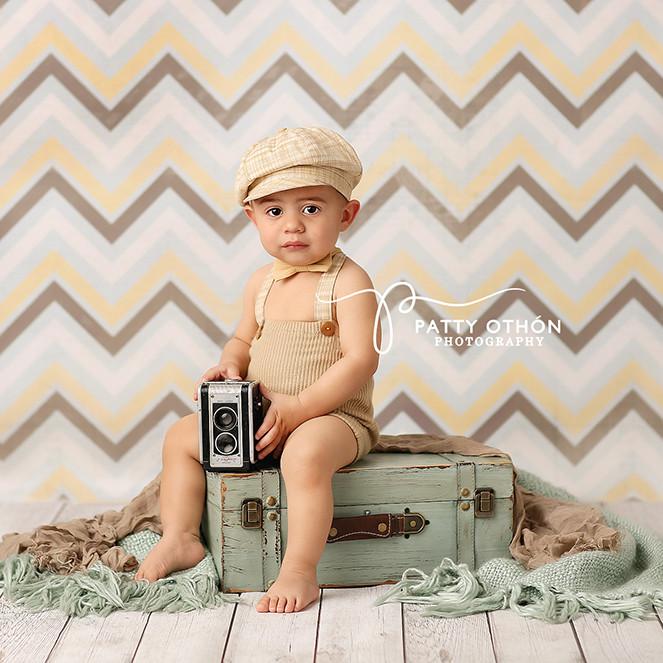 Grunge Chevron (CANVAS) - HSD Photography Backdrops 