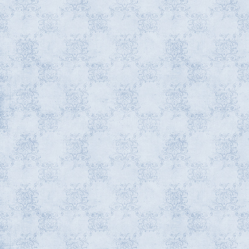 Vintage Damask Baby Blue - HSD Photography Backdrops 